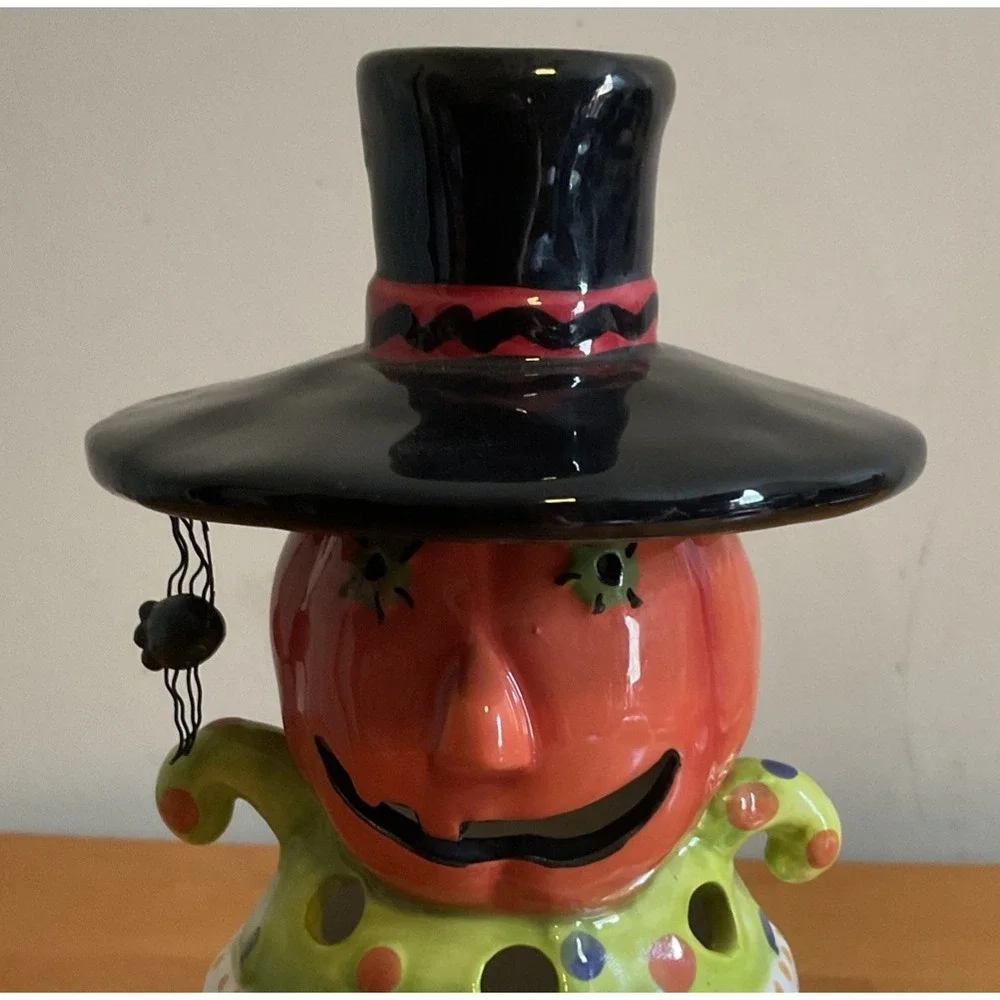 3 Stacked Pumpkins Tea‎ Light Candle Holder, Ceramic Unbranded